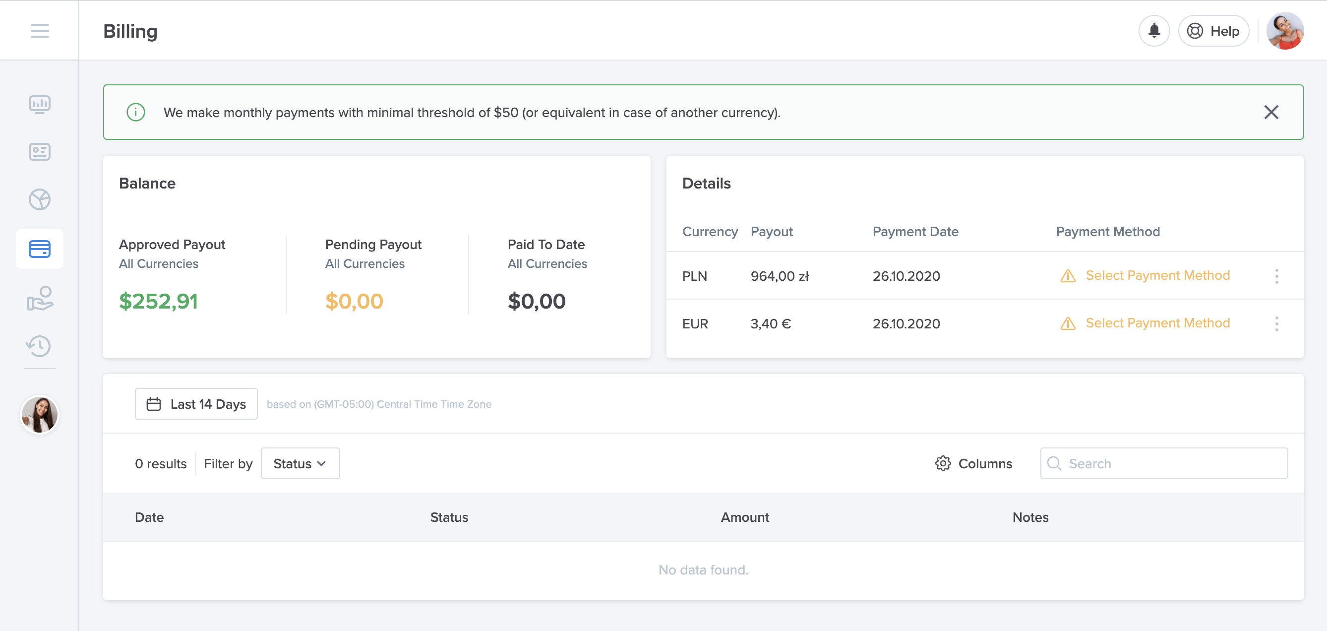 Scaleo's October Update - New Affiliates Dashboard And More! - scaleo affiliate marketing software