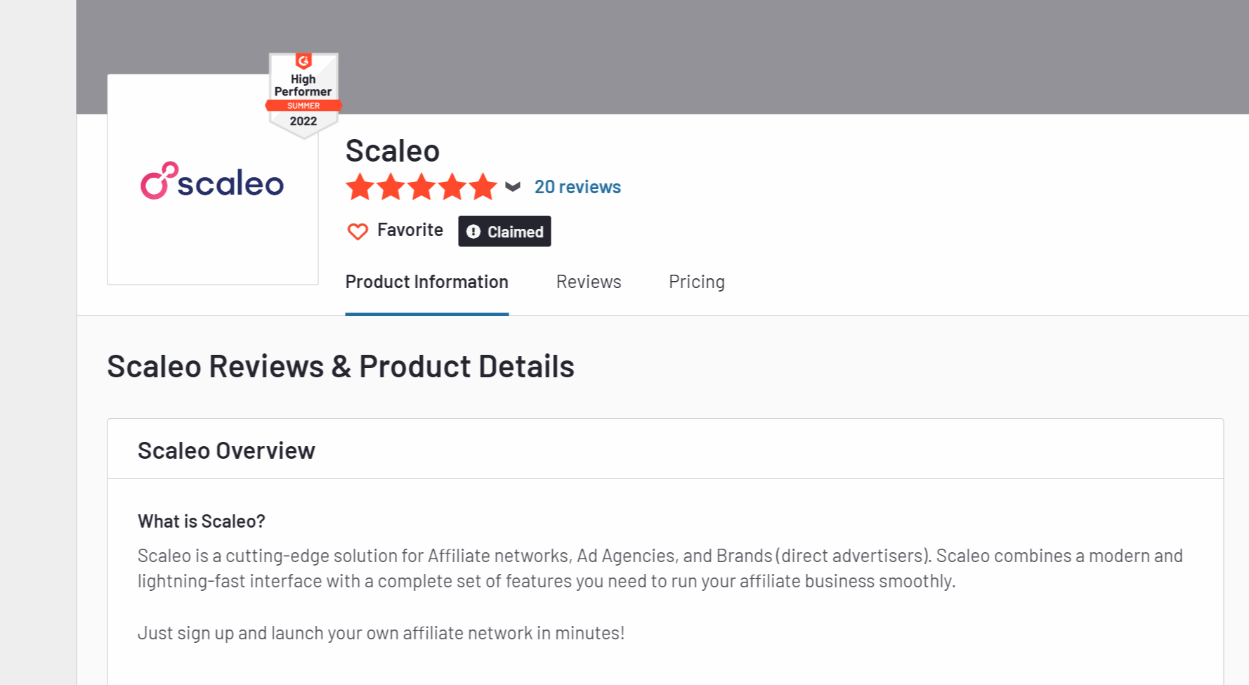 Scaleo Wins G2's High Performer 2022 Summer Award - Scaleo Wins G2's High Performer 2022 Summer Award -