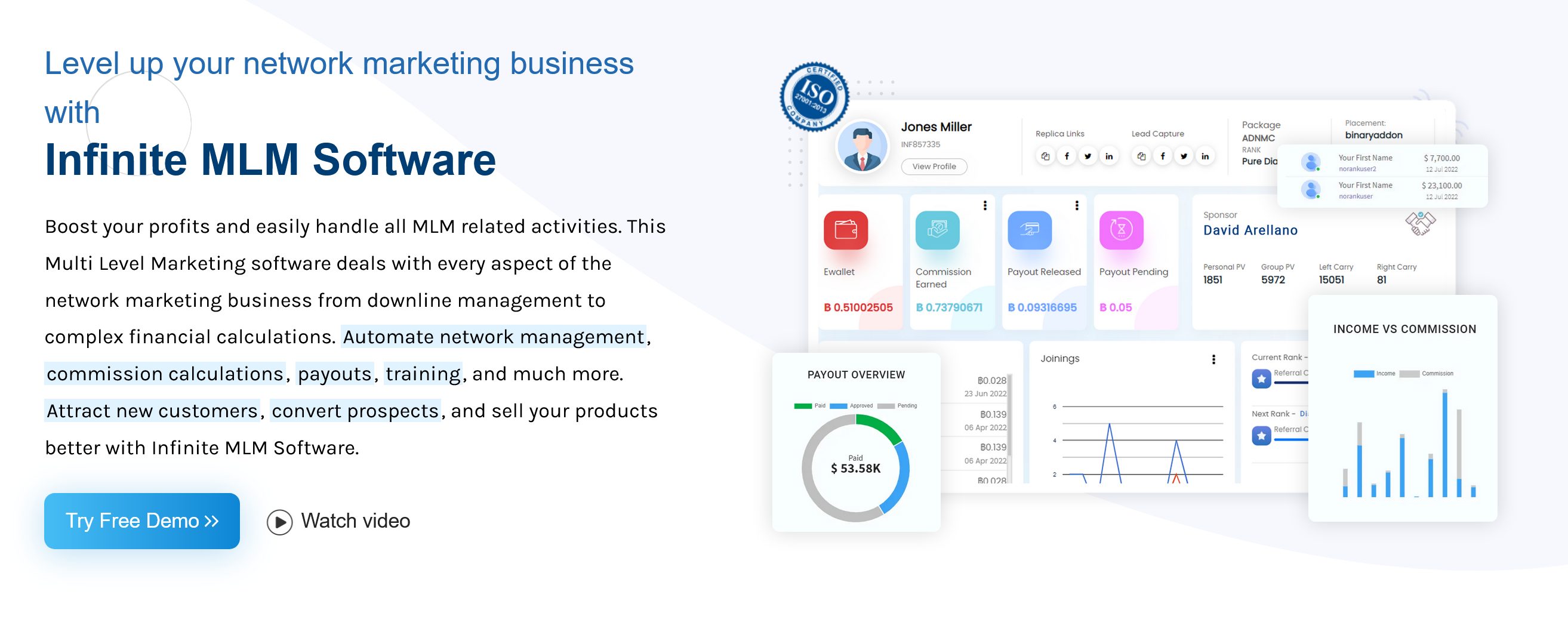 10 Best MLM Affiliate Software - MLM Affiliate Software infinite MLM software