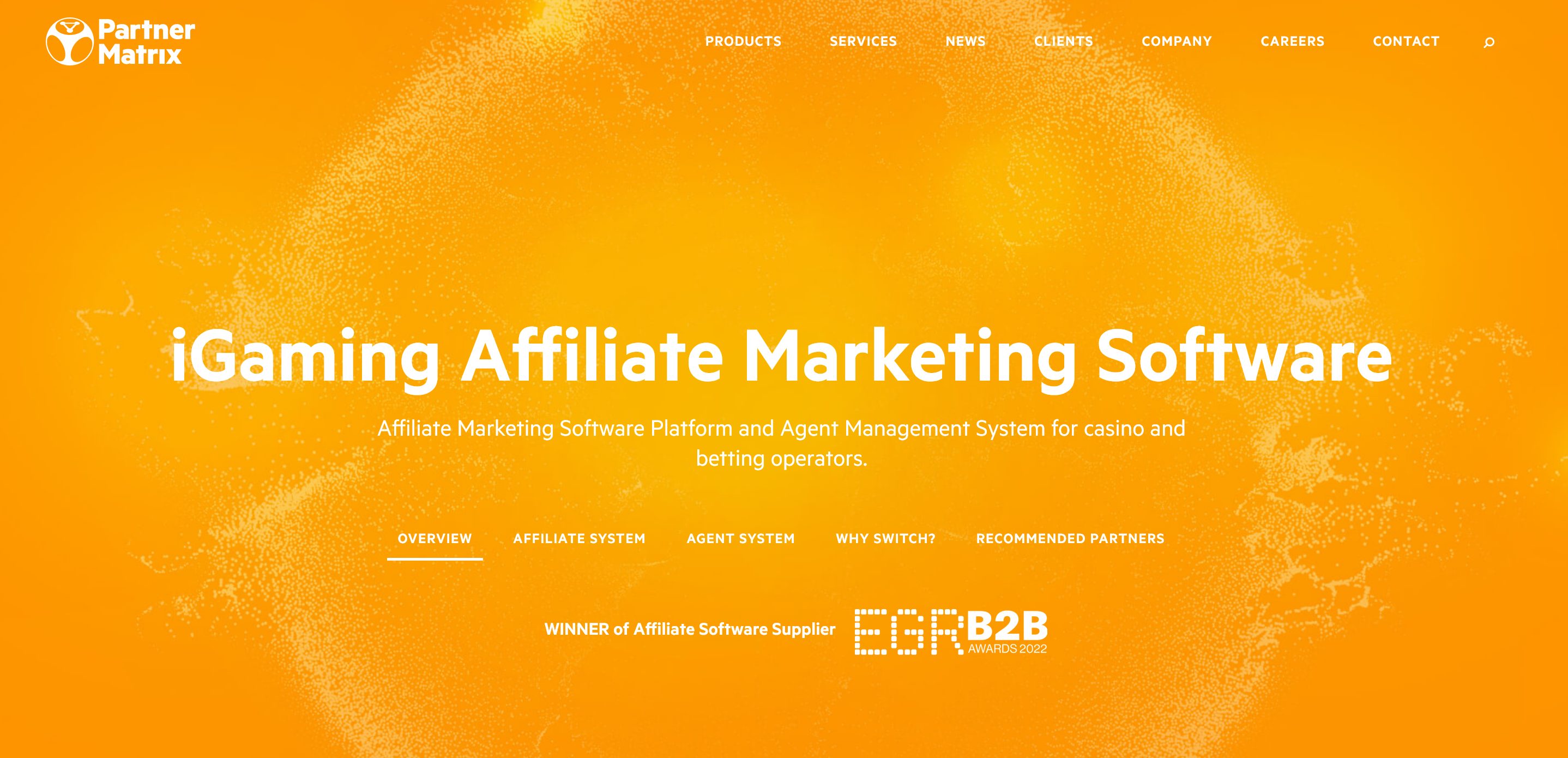Top 15 Affiliate Software for iGaming Industry Compared - iGaming Affiliate software iGaming Affiliate Software Platform PartnerMatrix EveryMatrix
