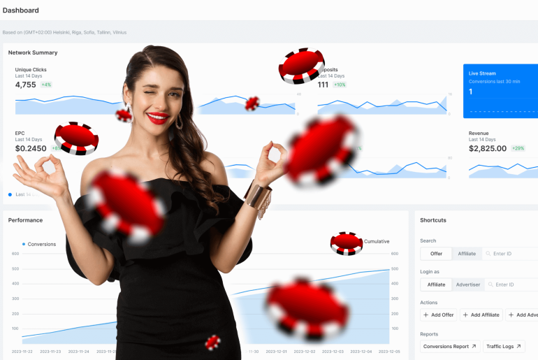 casino affiliate marketing software dashboard scaleo.io