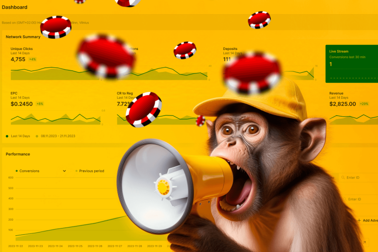 igaming affiliate marketing scaleo screenshot