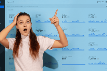 Scaleo gambling affiliate software dashboard