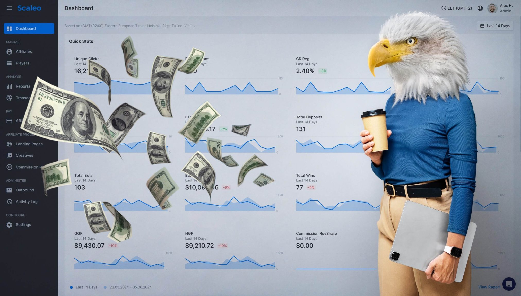 Scaleo affiliate software for gambling iindustry eagle