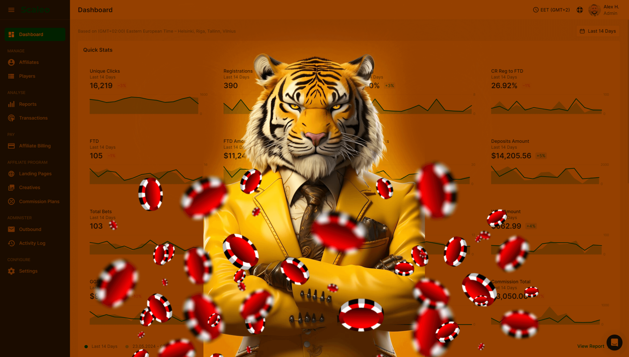 scaleo casino affiliate software chips tiger