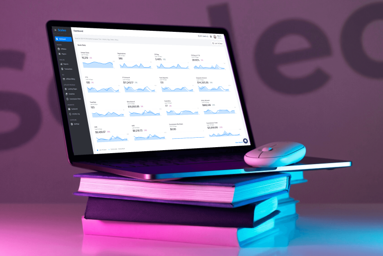 Scaleo laptop dashboard