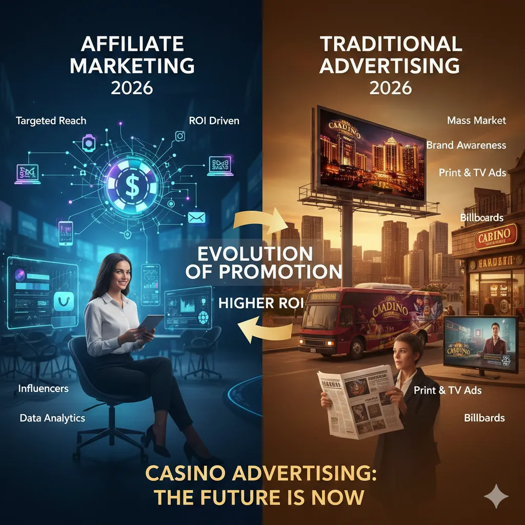 Casino Advertising: Affiliate Marketing vs. Traditional Advertising in 2026 - affiliate marketing vs traditional advertising