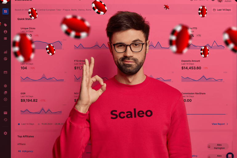 scaleo casino affiliate software red man