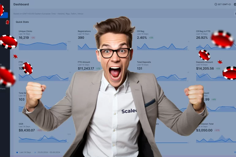 man winning scaleo