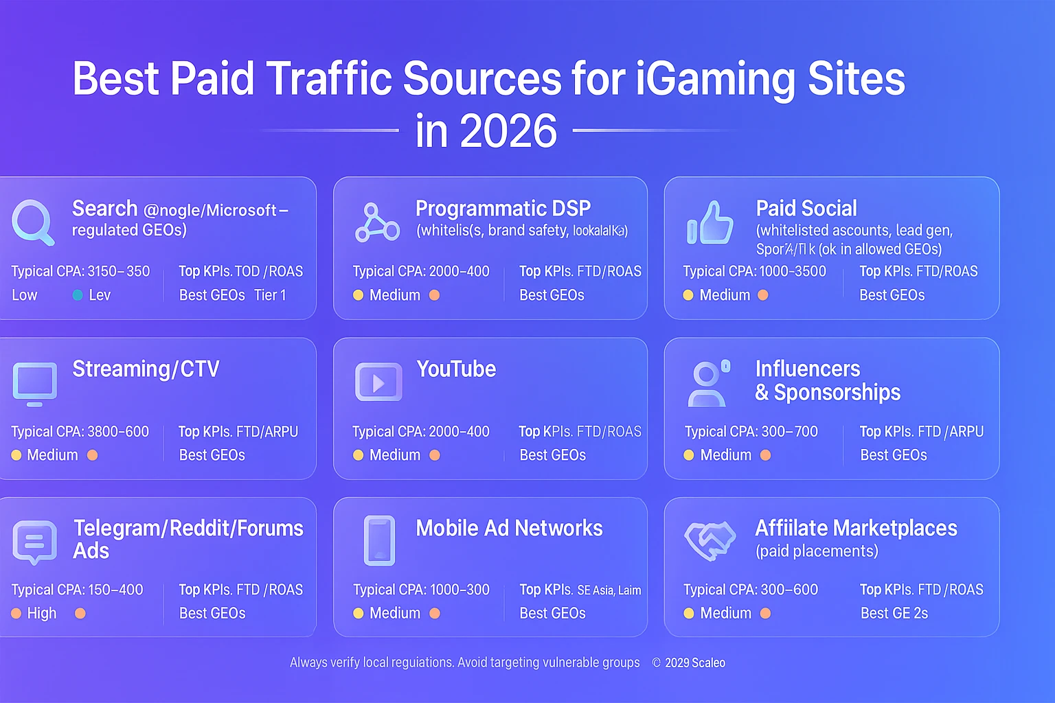 Best Paid Traffic Sources for iGaming Campaigns in 2026: Operator’s Guide - best paid traffic sources Best paid traffic sources for iGaming campaigns in 2026