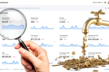 scaleo-dashboard-igaming-cash flow unique clicks