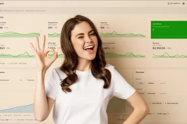 scaleo igaming affiliate software dashboard