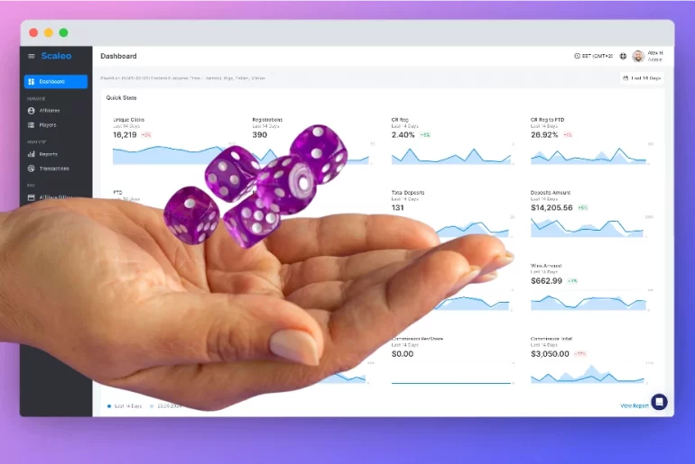 scaleo dashboard igaming