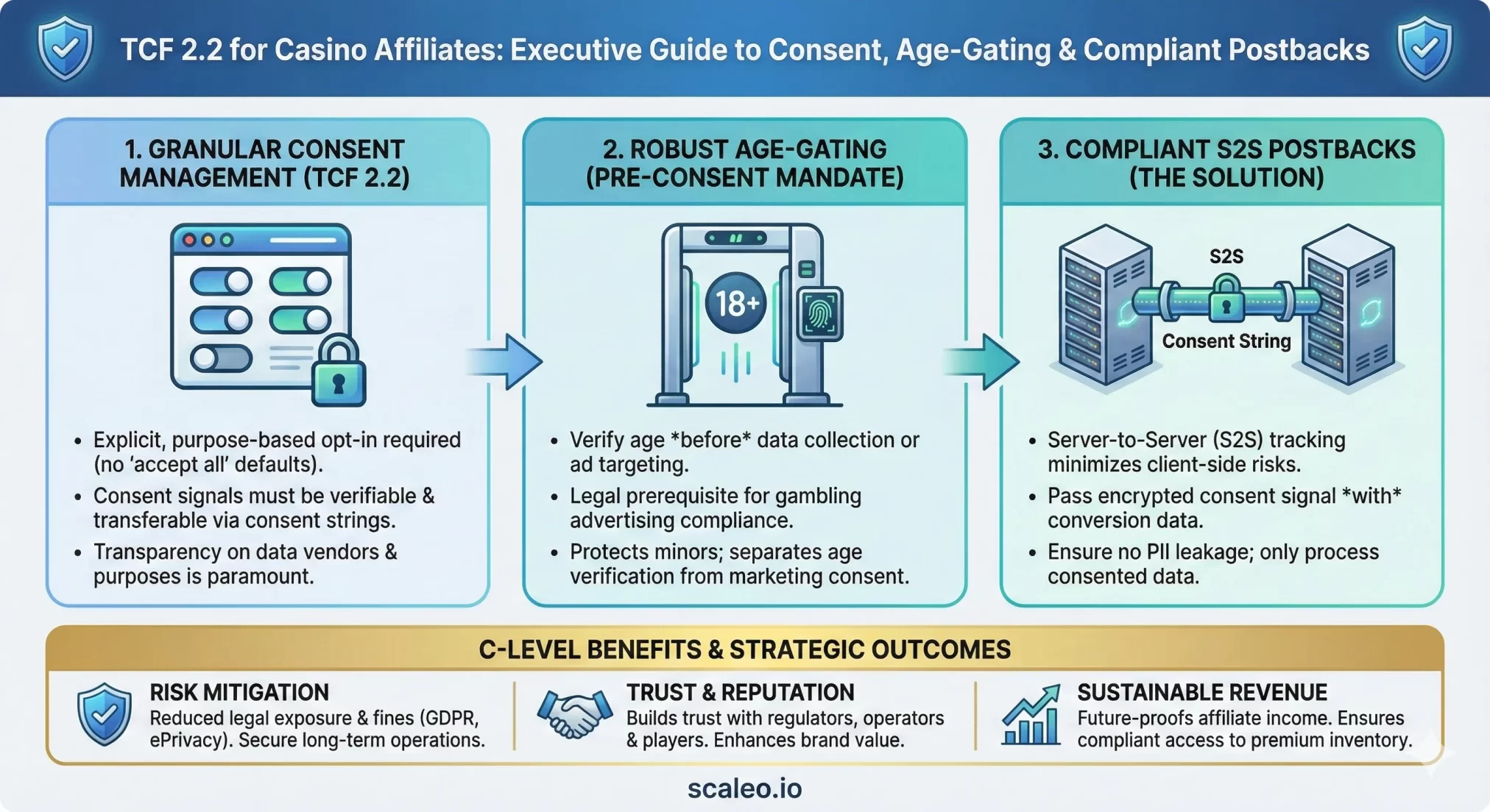 TCF 2.2 for Casino Affiliates: Consent, Age-Gating & Compliant Postbacks - TCF 2 for Casino Affiliates Consent Age-Gating Compliant Postbacks
