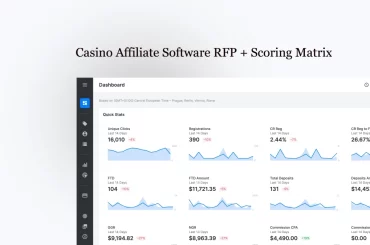 Casino Affiliate Software RFP + Scoring Matrix